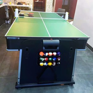 7ft 4 in 1 Combo <strong>Multi</strong> <strong>Function</strong> <strong>Game</strong> Pool Billiards <strong>Table</strong> <strong>with</strong> Ping Pong Air Hockey and Dining Top - Product Image 4