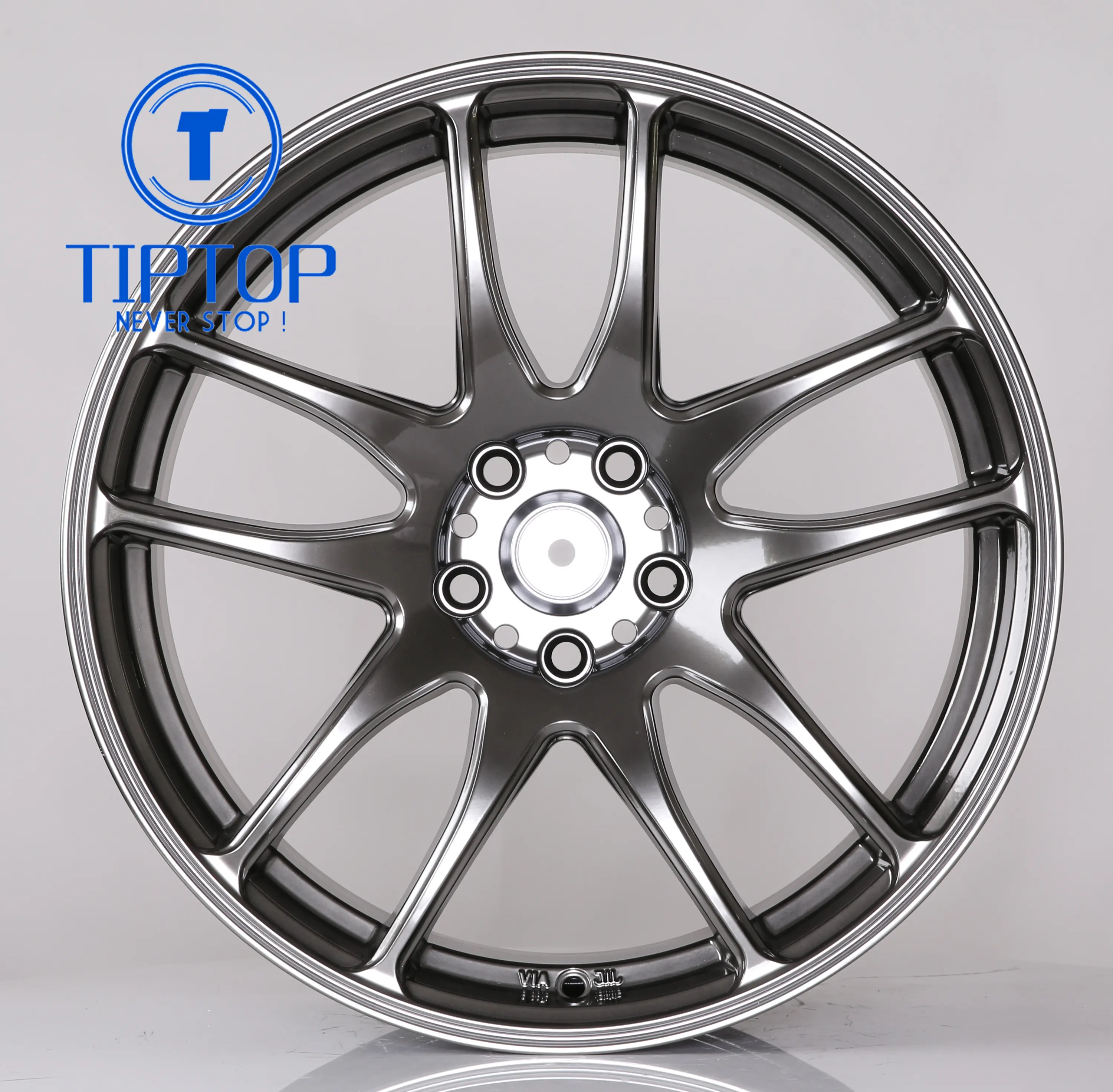 19x 9.5 19x 10.5 Wholesale preis rad 5X 114.3 legierung felgen hyper schwarz farbe auf lager bereit zu versenden auto teile