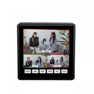 Conmutador de vídeo portátil con pantalla táctil de 4 pulgadas, mezclador de vídeo en vivo hd, con 2 canales h, entradas de dmi, multicámara, gran oferta