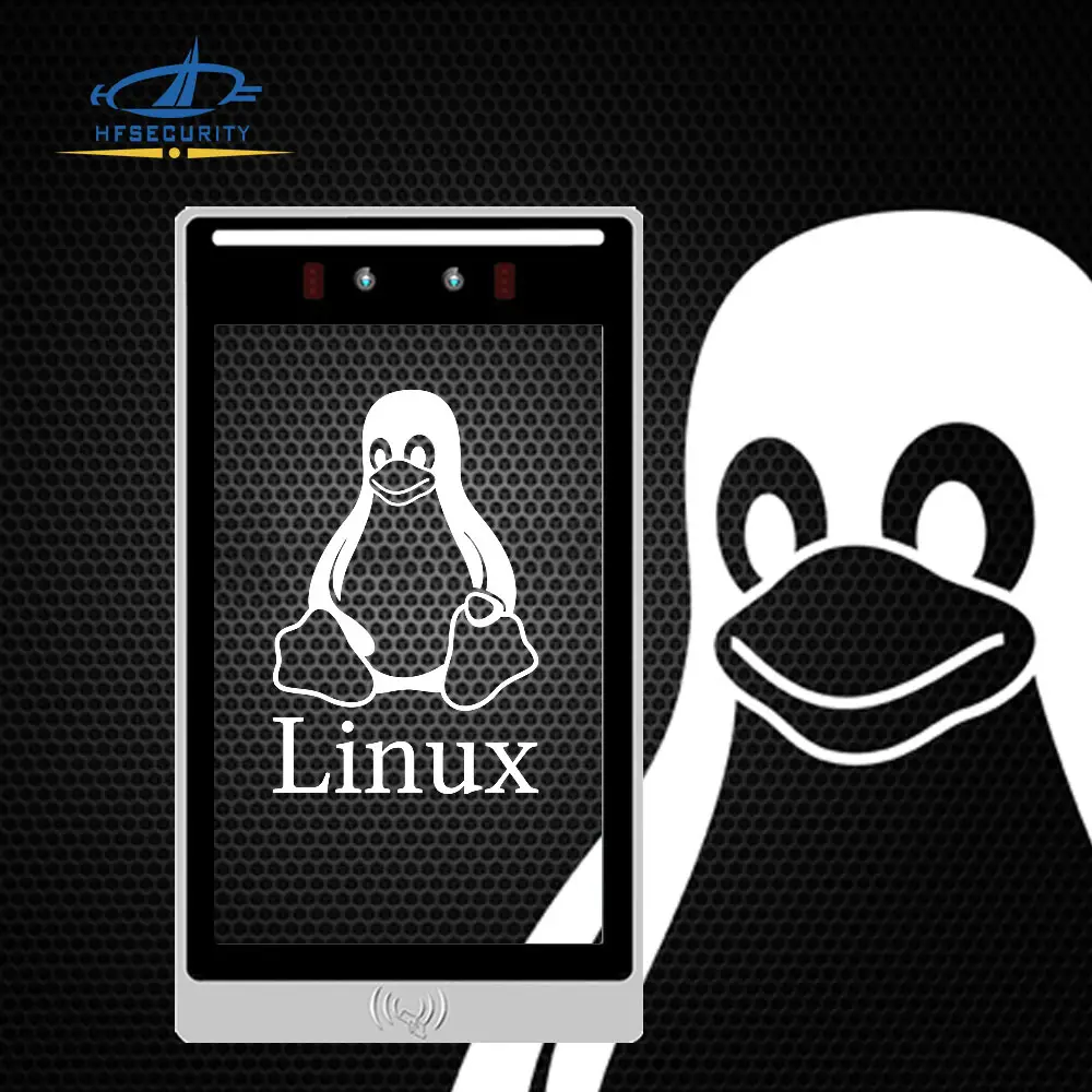 HF linux การ์ดใบหน้า IP65 wifi 4G TCP/IP Windows/Linux RJ45 USB 8 นิ้วจดจําใบหน้าขั้วต่อควบคุมการเข้าถึง
