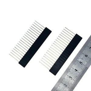Connettore a livello di scheda 2P-40P a fila singola dritta femmina perno intestazione 2.54MM Pitch Strip presa per Arduino PCB - Product Image 2