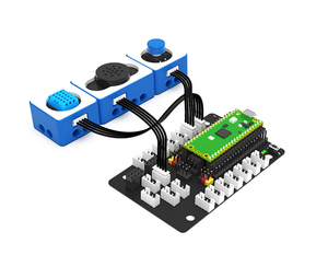 Yahboom Raspberry Pi Pico Sensor-Erweiterungs karte mit Servos tiften SPI seriell und IIC-Schnitts telle design für die Welt des Moduls