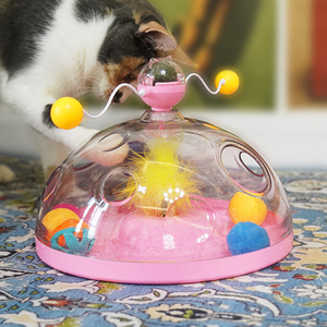 Palo de hierba gatera multifunción para gato, palo de goma para gato, disco giratorio Super transparente, palo para gato, juguetes de puzle para mascotas - Product Image 2