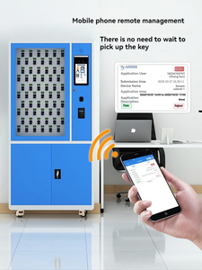Оптовая продажа, система распознавания лиц, настенный RFID, удаленное одобрение отпечатков пальцев, смарт-ключ для хранения - Product Image 5