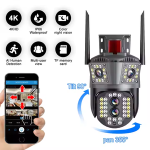 Cámara de seguridad inteligente para exteriores de 6MP WiFi/4G IP CCTV con audio bidireccional Night Vision360 ° Cámara de monitoreo de seguimiento automático - Product Image 6