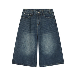 2024夏季新款韩版宽松宽腿复古仿旧小号Capris - Product Image 2