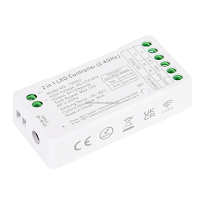 2 in 1 Controller LED DC12V-24V 12A 288W Wireless PWM striscia di colore singolo luminosità regolabile 6A uscita telecomando Rf - Product Image 1