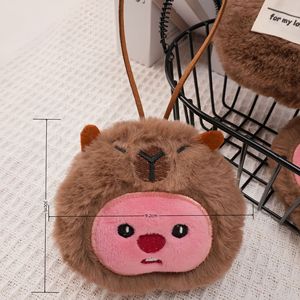 きしむかわいいドラッグビーバーカピバラ名札ルビーぬいぐるみバックパック超かわいいカップルタグ - Product Image 4