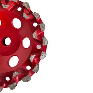 Chất lượng cao 5 inch v-loại phân khúc công cụ kim cương bê tông Mài bánh xe cho mài đá cẩm thạch <span class=keywords><strong>Granite</strong></span> sàn đá - Product Image 5