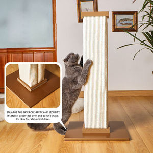Bantalan Sisal cakar alami ramah lingkungan dalam ruangan hewan peliharaan kolom tunggal interaktif tiang garuk kucing Ultimate - Product Image 4