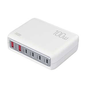 เครื่องชาร์จตั้งโต๊ะ6พอร์ต100W แท่นชาร์จโทรศัพท์หลายช่องสำหรับ iPhone สำหรับ airpods PD Universal Type C - Product Image 2