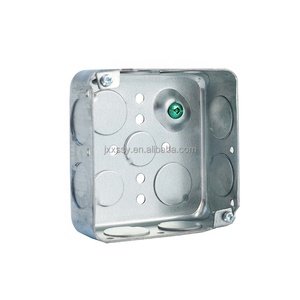 <strong>UL</strong> LISTED 10*10cm square 3.8cm Deep Electrical Galvanized Iron Project Box for Saudi <strong>Market</strong> - Product Image 5
