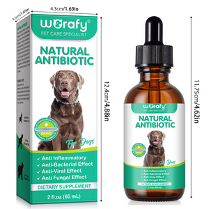 Worafy 60ml Pet Antibiotics Anti inflamatuar bakteriyel Viral Fungal etkisi diyet takviyesi köpekler için doğal antibiyotik - Product Image 6