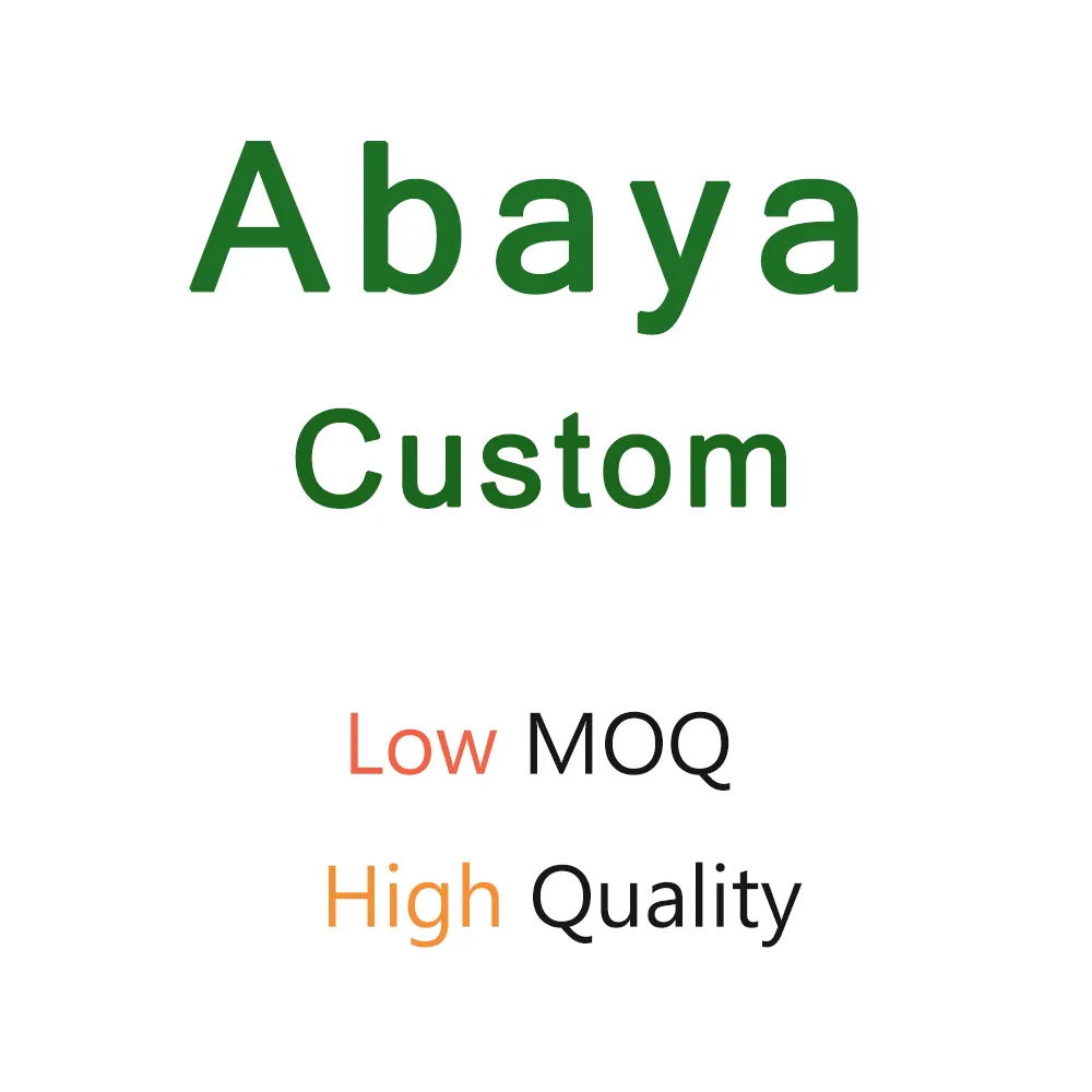 Abaya Custom Design abbigliamento e accessori musulmani tradizionali abito musulmano da donna Abaya personalizzato
