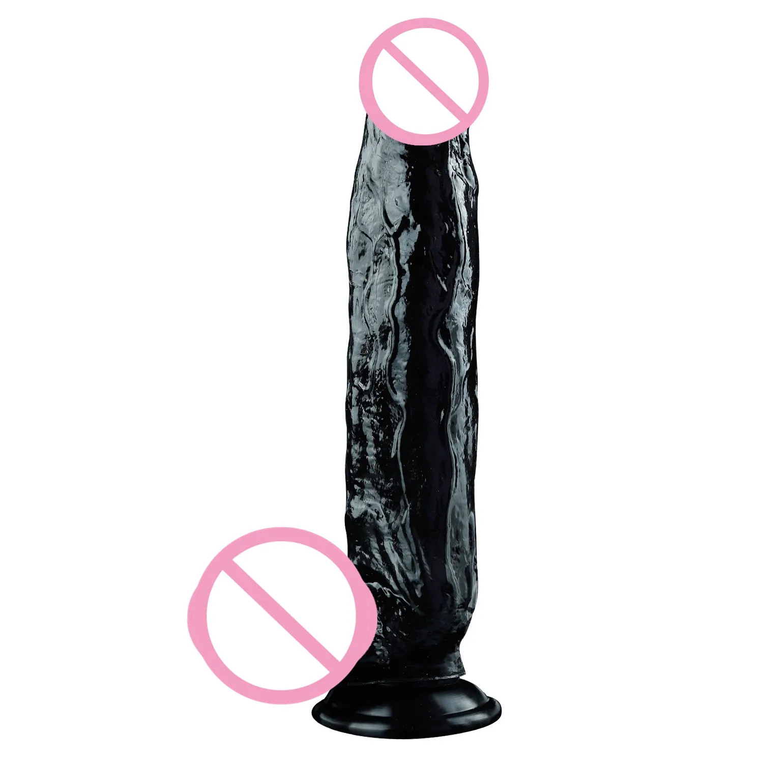 12 Polegadas big dildo pênis com ventosa macio silicone cristal dildo pênis realista para as mulheres