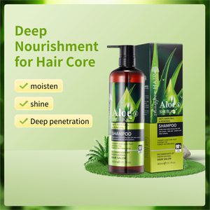 Set Perawatan Rambut Krim Vegan Bebas Silikon <span class=keywords><strong>Aloe</strong></span> <span class=keywords><strong>Vera</strong></span> - Sampo, Kondisioner & Masker Rambut Anti-Rontok untuk Perbaikan Rambut Rusak - Product Image 3