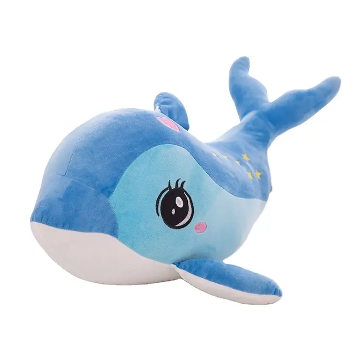 Animal marin personnalisé en peluche grand dauphin jouet pour enfants mignon bleu doux animal en peluche dauphin jouets