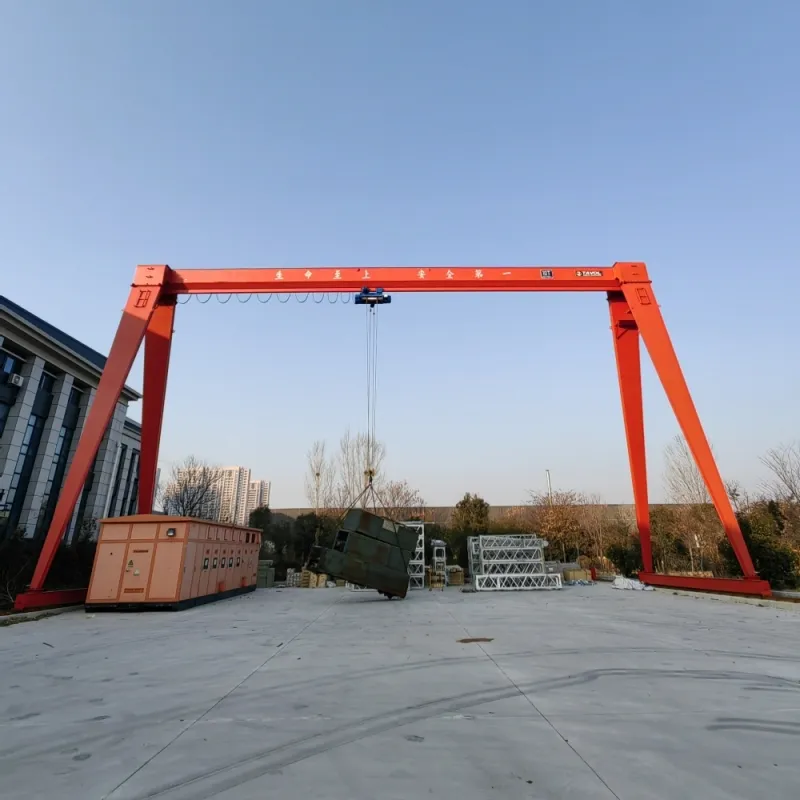 Double Speed Single Girder Gantry Cranes 5 ton 6 ton 7 ton 8 ton for Glass Factory