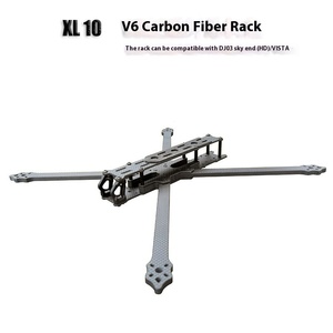 V6 10-Inch karbon Fiber FPV geçişi makinesi raf DJI için uyumlu O3 Sky End VISTA dijital görüntü iletim uzaktan pil - Product Image 2