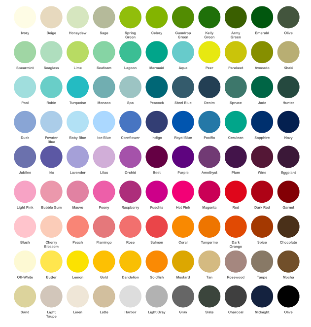 Customized colors