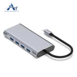 PD 100W 10-in-1 Laptop Docking Station 4K VGA RJ45 SD TF High Speed Reading Type-C Hubs - Product Image 2