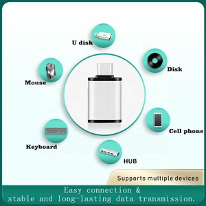 高品質ミニUSB 3.1タイプCオスからUSB 3.0メスアダプター最新OTG Apple Mac for Huawei用格安タイプCからUSB3.0 DC Ou - Product Image 2