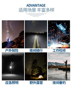 3500lm P90 đa chức năng không thấm nước mờ ánh sáng đèn pin sạc cầm tay dẫn đèn pin với bảng điều khiển năng lượng mặt trời làm việc ánh sáng - Product Image 6