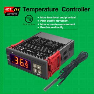 Digital <strong>Temperature</strong> Thermostat <strong>Controller</strong> With Probe 1M High Temp Alarm DC12-72V STC1000 - Product Image 2