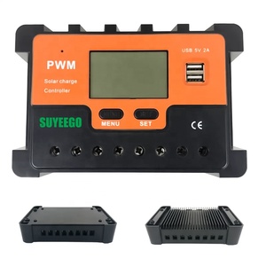 SUYEEGO regolatore di carica solare batteria stabilizzatori da 10A a 60A Micro arancione regolatore di carica solare 12V/24V <span class=keywords><strong>PWM</strong></span>