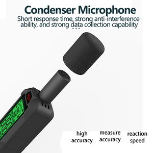 Medidor de nivel de sonido digital de mano inteligente 30-130dB Rango de medición Probador de ruido digital Instrumentos de medición de nivel - Product Image 2