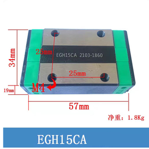 Bloque de guía lineal duradero HGH20CA/HGW25CC para automatización industrial