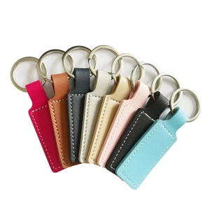Creative Double Sided Car Logo Key Chain <strong>Small</strong> Gift PU Leather and Metal Pendant 1.0mm <strong>Writing</strong> Width - Product Image 1