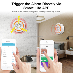 RTS-Sistema de seguridad inteligente para el hogar, sensor de sirena inteligente, sonido de 90dB, alarma de luz, vida inteligente, Tuya, WiFi, equipo eléctrico audible - Product Image 5