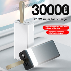 Neues Design PD 22,5 W schnelles Aufladen 30000 mah hohe Kapazität Powerbank mit dem LED-<span class=keywords><strong>Display</strong></span> Licht zeigt guten Preis