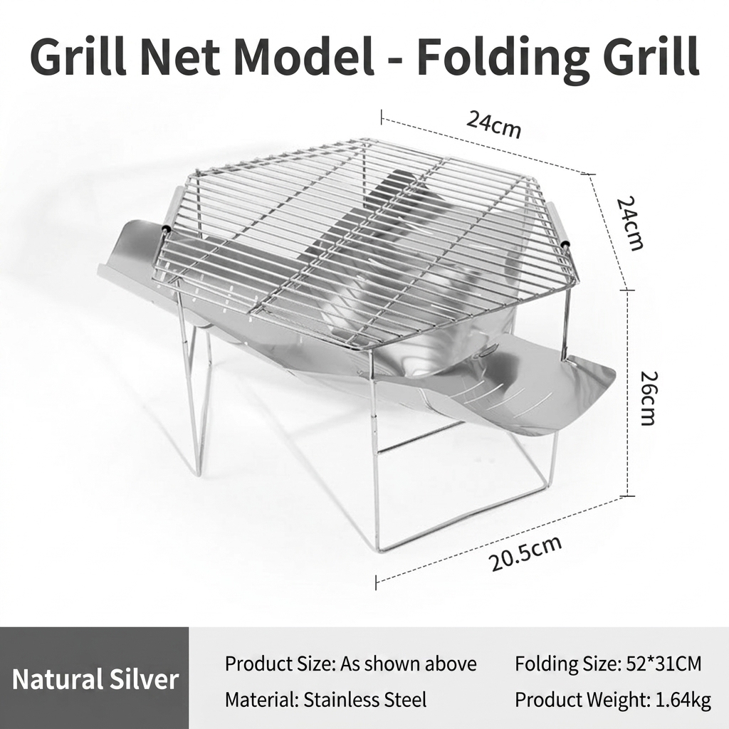 threeleaf fire pit - grill net
