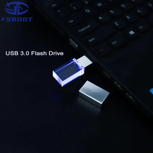 设计银色结婚礼物Pendrive透明矩形水晶笔风格1gb-128gb容量正品USB 2.0 3.0记忆棒 - Product Image 3