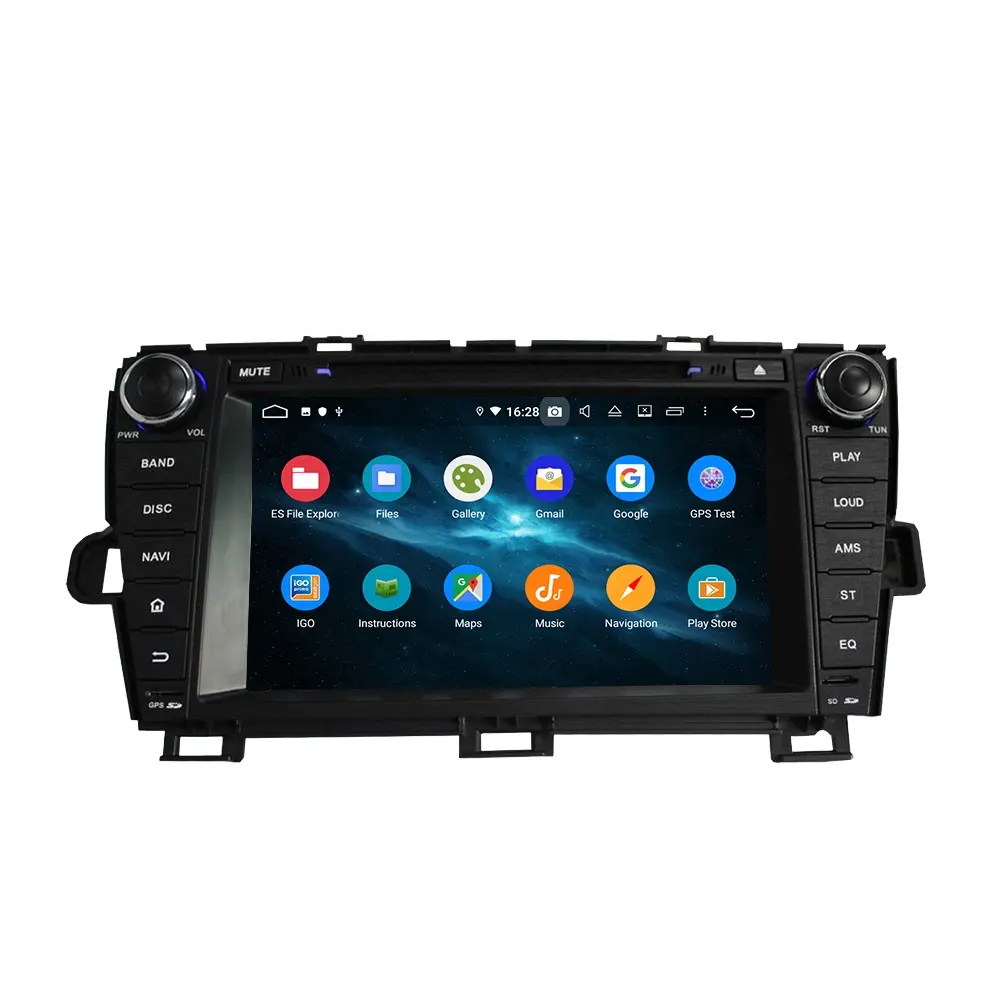 Klyde KD-8602 PX4 Dvd Auto Speler 2G + 16G Android 10.0 8 Inch Auto Radio Gps Voor Prius 2009 2010 2011 2012 2013 Lhd