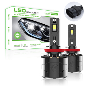 Yufing ไฟหน้า LED 100W 75W 9500Lm 12-24V อลูมิเนียมการบิน CSP 4575อุปกรณ์เสริมรถยนต์12V H15ไฟหน้า H4 9005 - Product Image 1