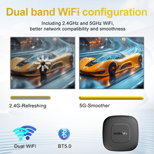 새로운 안드로이드 TV 박스 4K 플러스 스트리밍 장치 쿼드 코어 셋톱 박스 음성 원격 5G WIFI HD 안드로이드 14 8K 스마트 ON 플러스 TV 박스 - Product Image 5