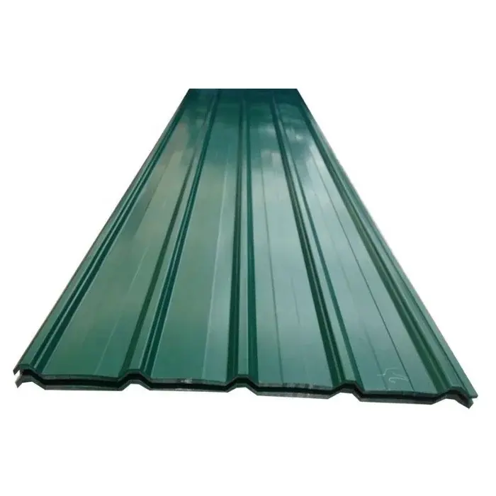 Demir çatı malzemesi yaprak 0.5 Mm kalın galvanizli ağırlık mavi renk siyah ayakta dikiş çatı levhalar