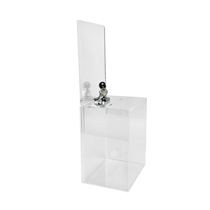 Acrylic lá phiếu từ thiện Tặng hộp Đồng Xu hộp với khóa và chìa khóa - Product Image 6