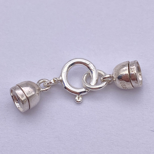 Chất Lượng Cao 925 Sterling Silver Khóa Học Tôm Hùm Clasp Với End Caps Thiết Bị Cho Trang Sức Ngọc Trai Bracelet Làm Móc Cài - Product Image 5