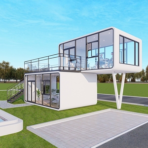 Ce chứng nhận 20ft 40ft thép khách sạn Modular prefab Tiny Homes container văn phòng xây dựng cửa hàng xách tay Apple Pod di chuyển cabin - Product Image 2