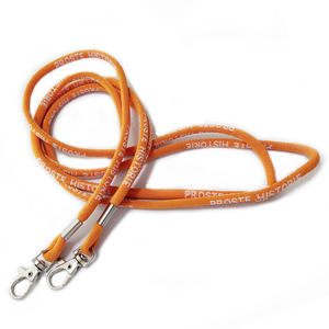 <strong>Customized</strong> Design Woven <strong>Polyester</strong> Lanyard with Round <strong>Elastic</strong> Jacquard Rope Neck Strap Promotional <strong>Customized</strong> Nylon Lanyard - Product Image 5