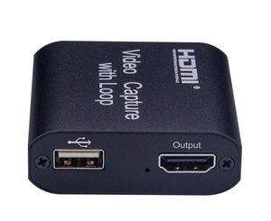 Android System Support HDMI to <strong>USB</strong> 2.0 Capture <strong>Card</strong> Supports <strong>Input</strong> up to 4K <strong>Output</strong> 1080P Loop Video Online Gaming OBS AMCAP VLC - Product Image 4