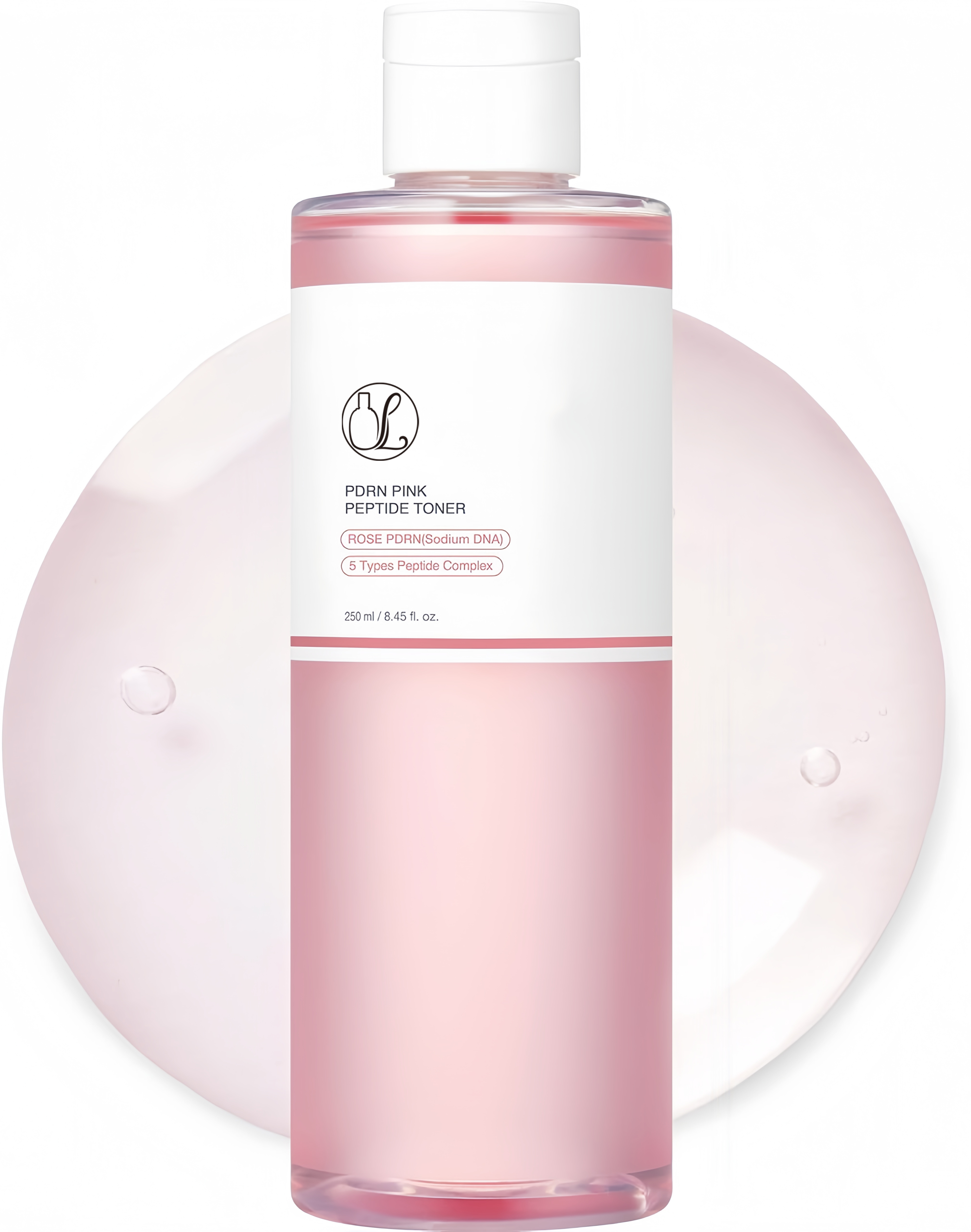 Toner rose de peptide de 250ml PDRN