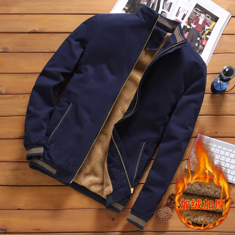 ホットセール冬綿メンズカジュアルジャケットとベルベットの肥厚コートメンズウィンターパーカーM-5XLコート服