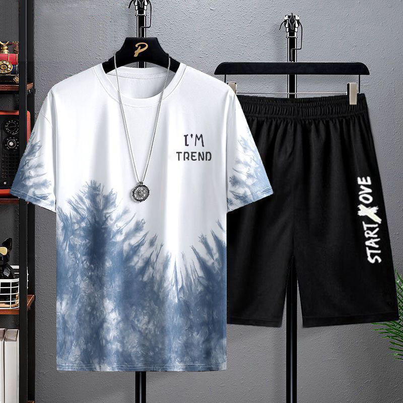 Conjunto de top y shorts "Bosque Azul"