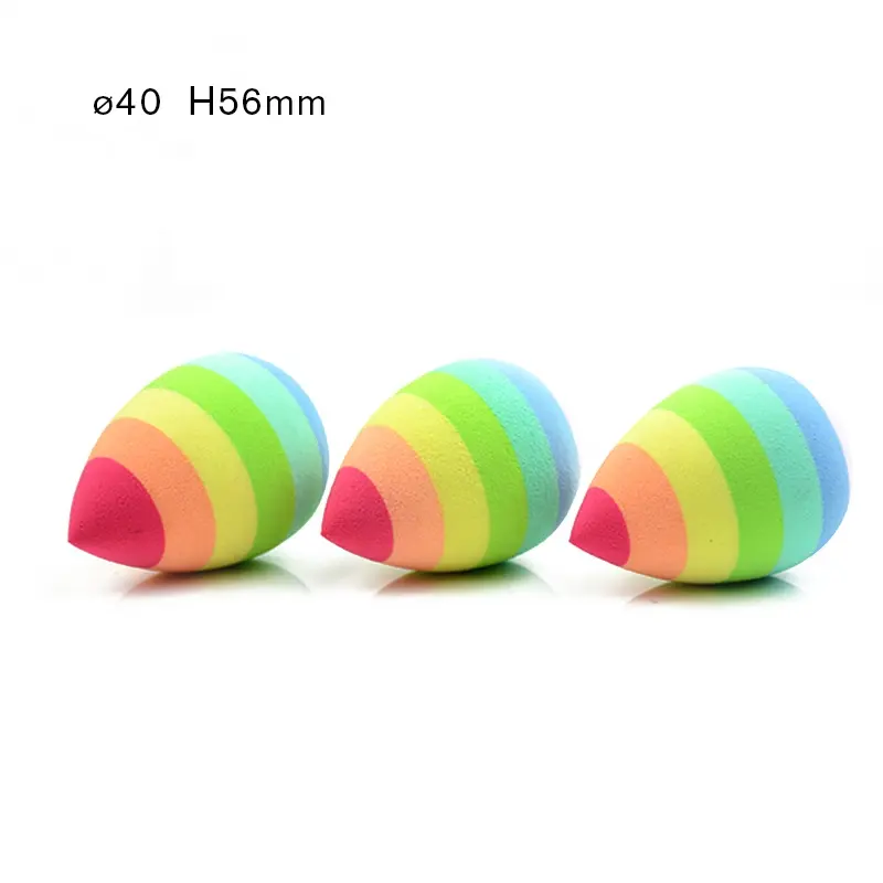  Beautyblend Makeup Sponge Puff Wet And Dry Dual Use blender cosmetics applying tool rainbow color powder puff free sample