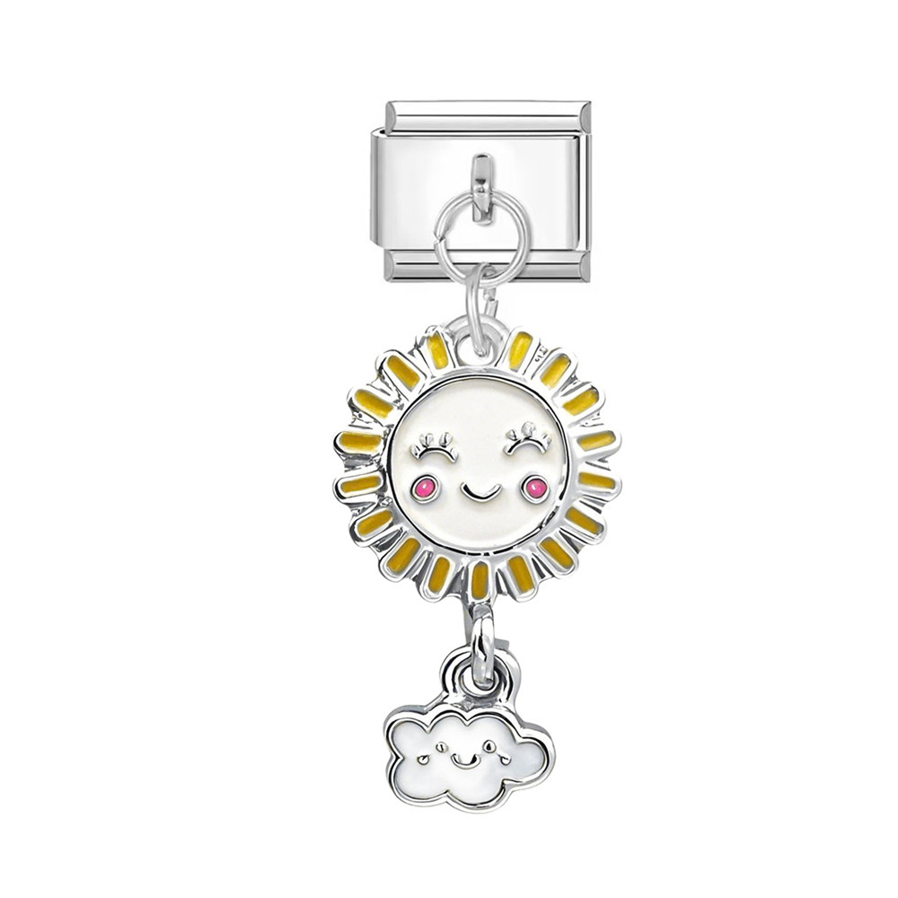 Sun-module silver buckle